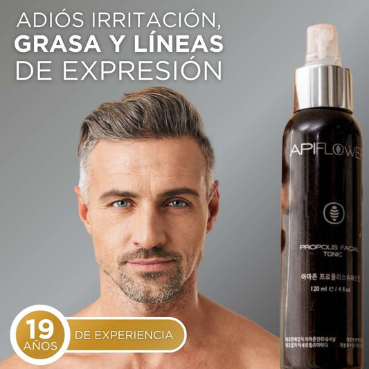 SPRAY ANTIEDAD Y ACLARANTE DE PIEL ENRIQUECIDA CON PROPOLEO PARA HOMBRES