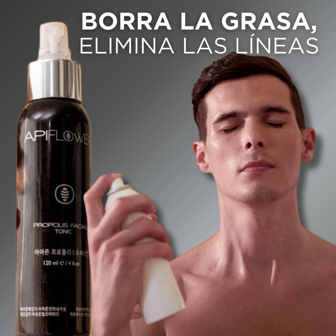 SPRAY ANTIEDAD Y ACLARANTE DE PIEL ENRIQUECIDA CON PROPOLEO PARA HOMBRES